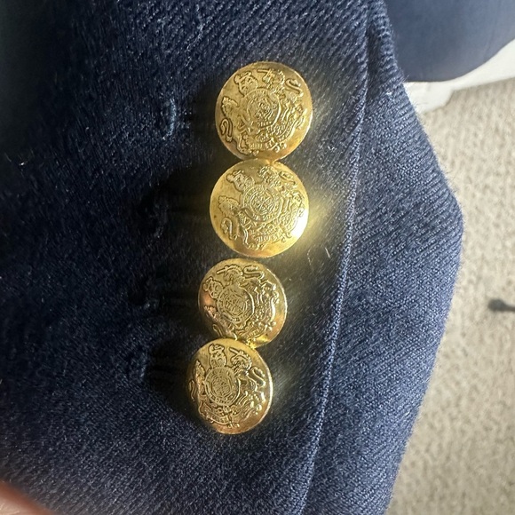 J. Crew Navy Blue and Gold buttons Blazer size 4 - Picture 4 of 9